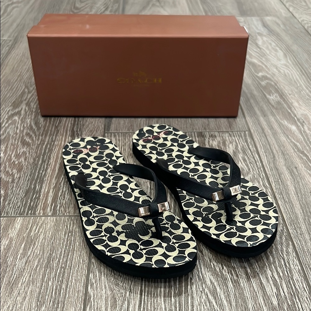 Coach Rubber Flip Flop Sandals